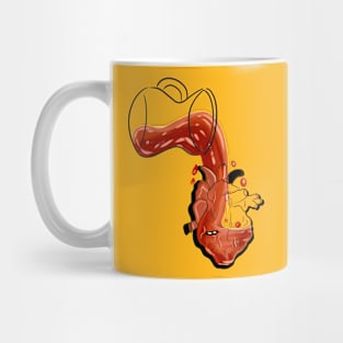 Spillage love to a heart Mug